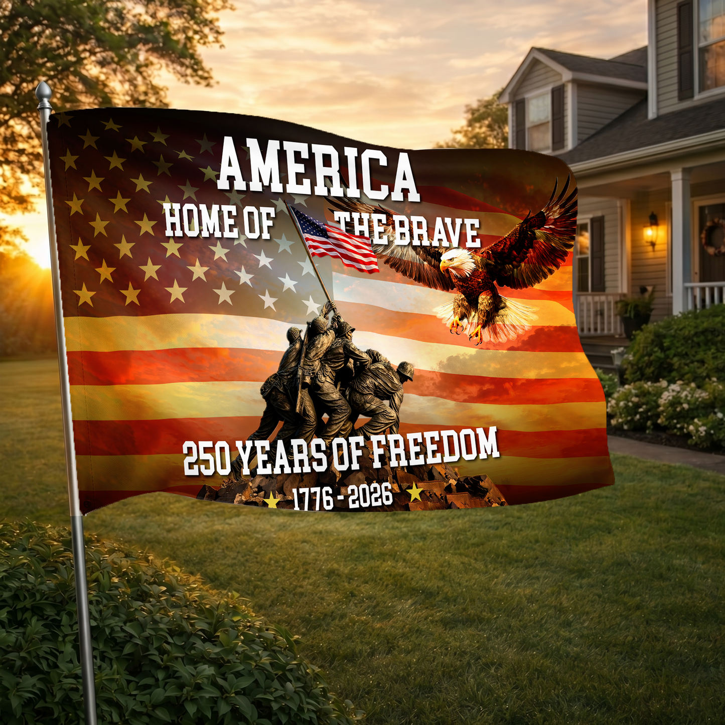 Home of the Brave 1776-2026 Flag