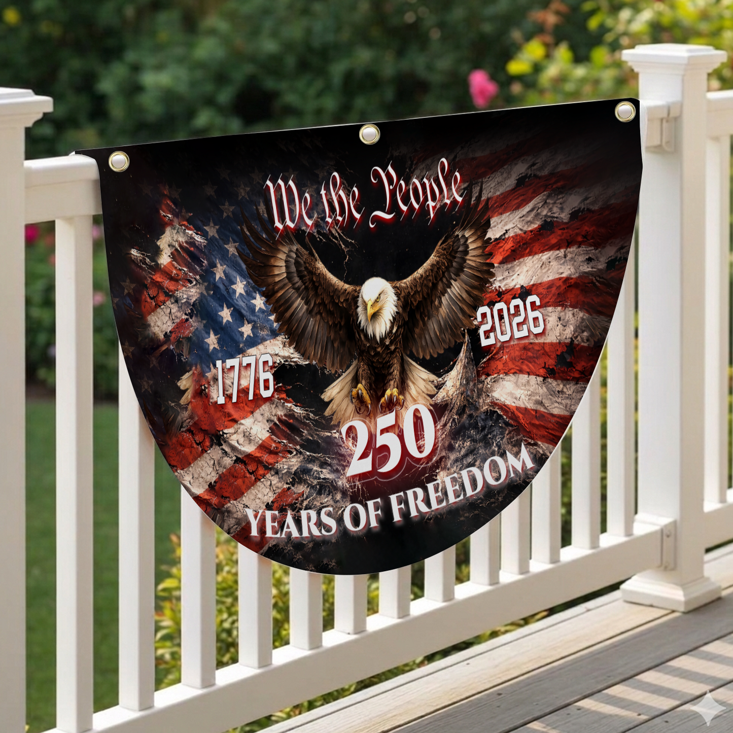 US 250th Anniversary Eagle Liberty Bell Bunting