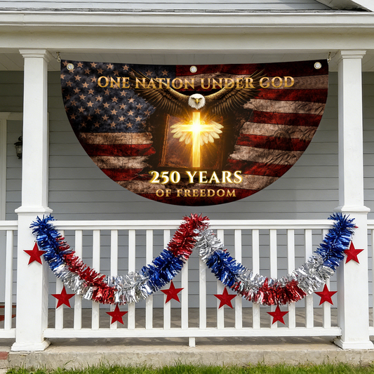 One Nation Under God 250th Eagle Cross Bunting