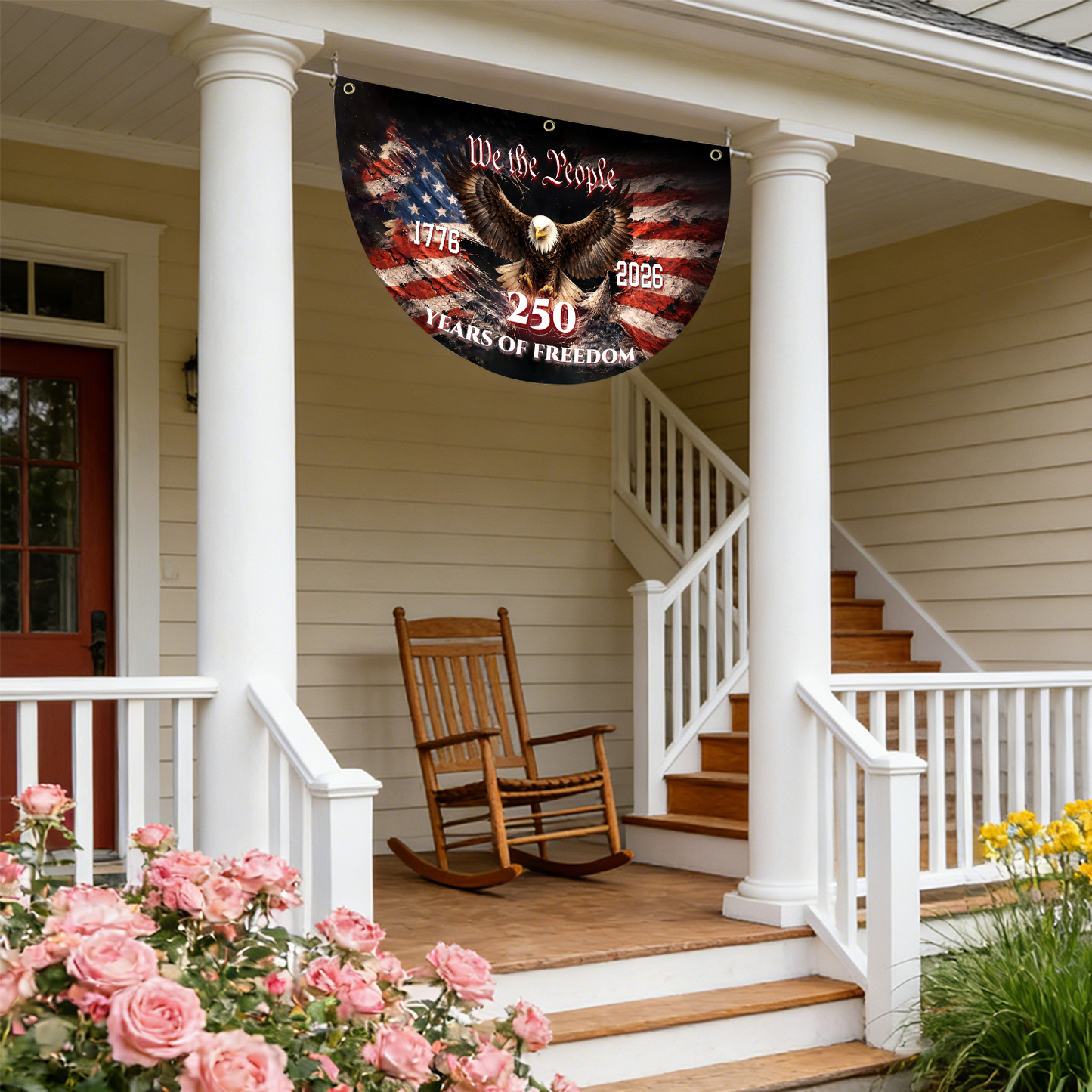 US 250th Anniversary Eagle Liberty Bell Bunting