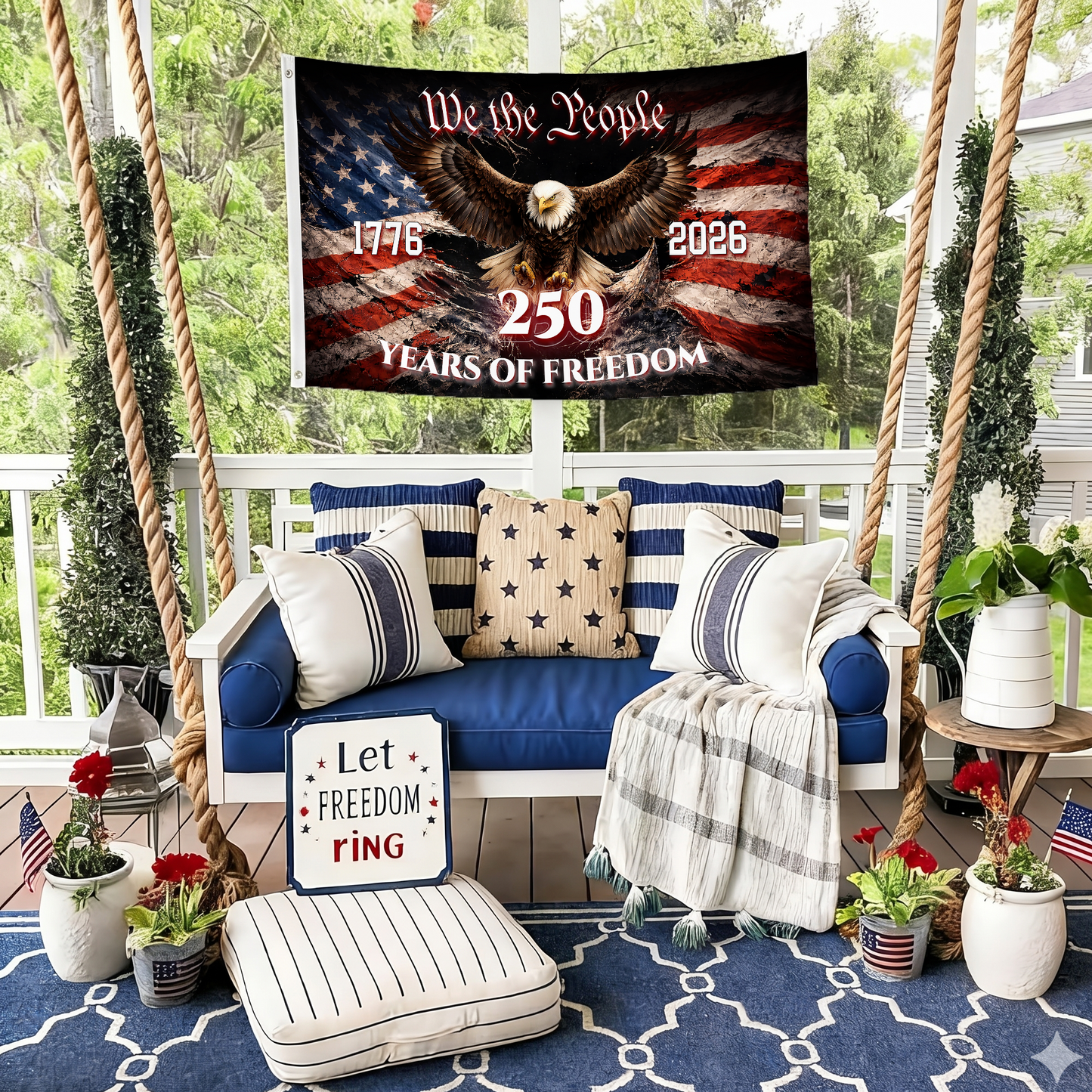 We the People 250 Years Freedom Eagle
