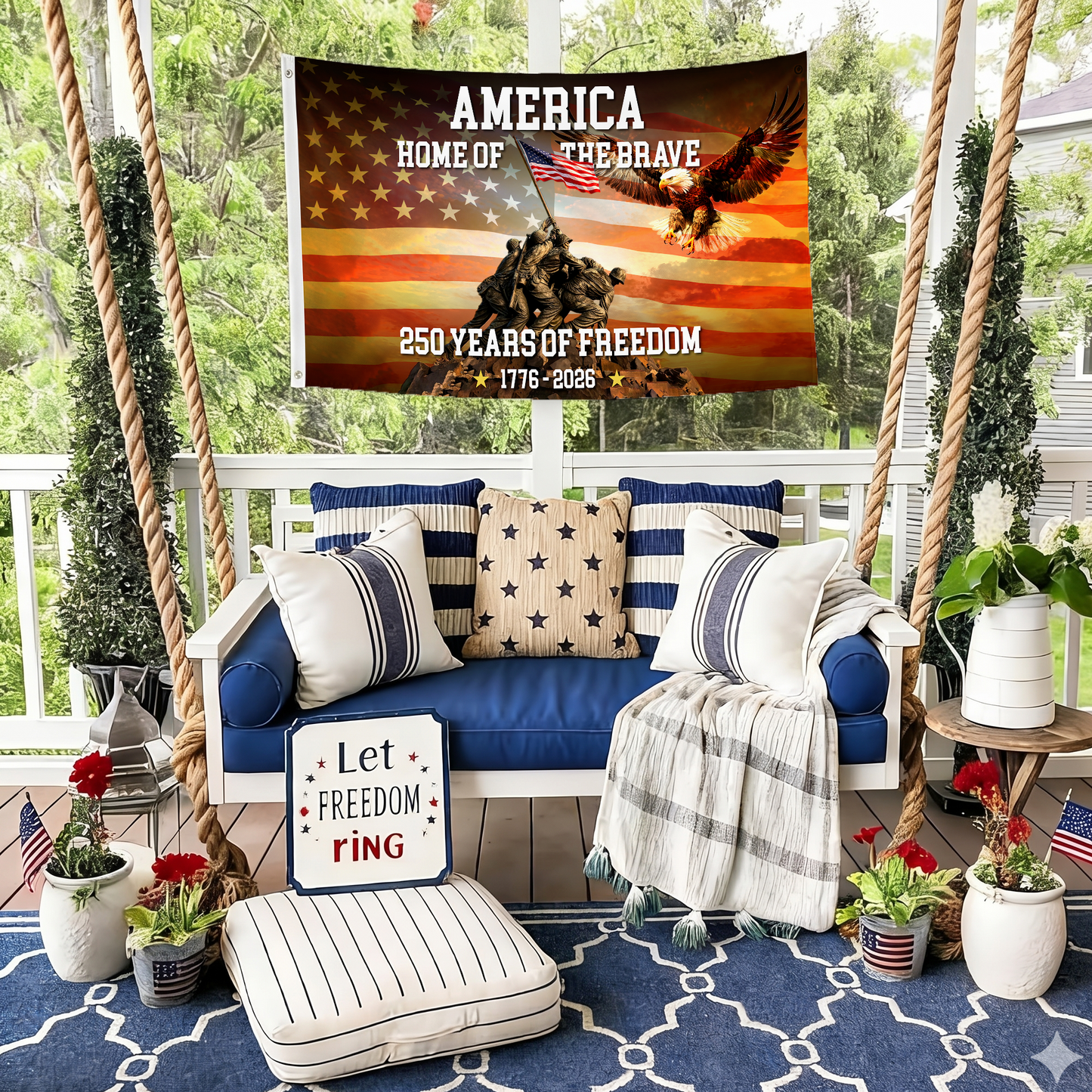 Home of the Brave 1776-2026 Flag