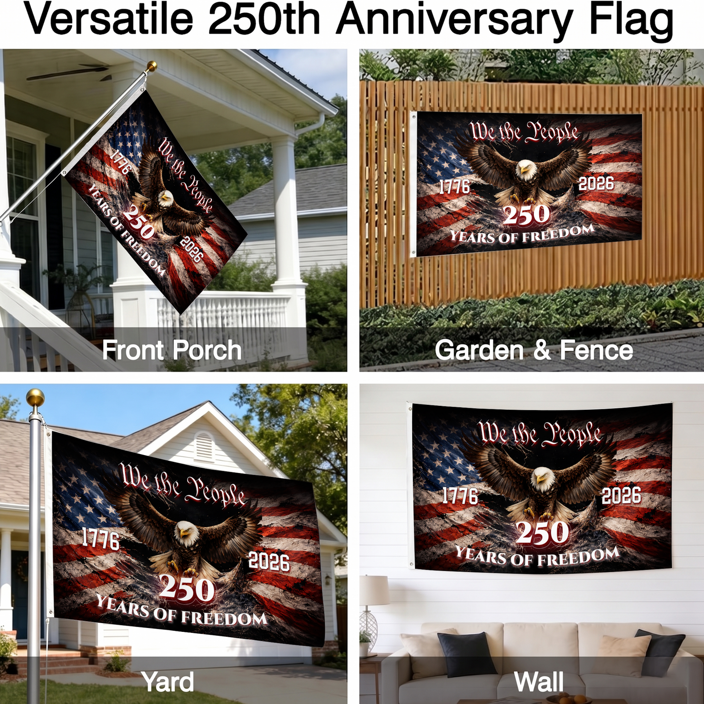 We the People 250 Years Freedom Eagle