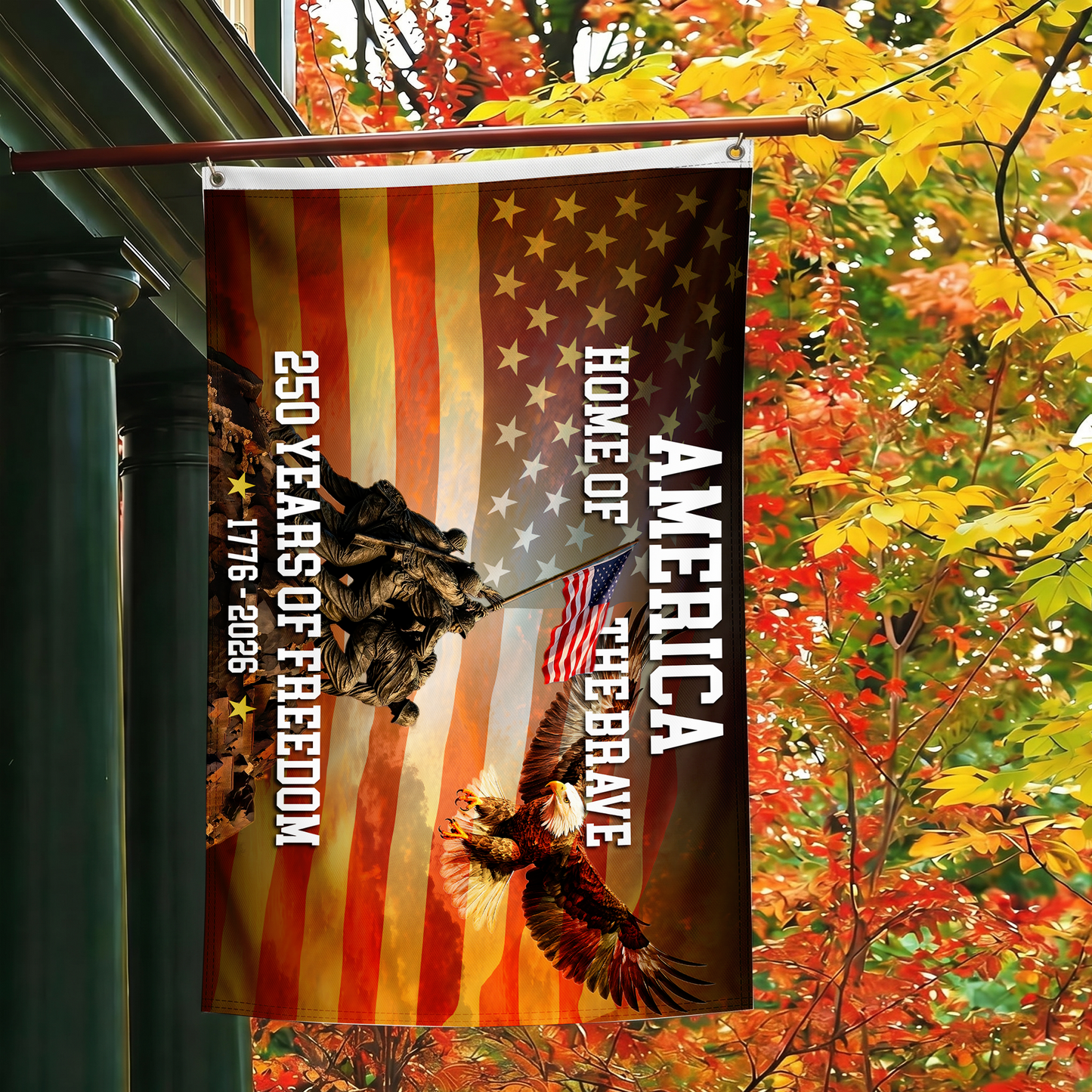 Home of the Brave 1776-2026 Flag