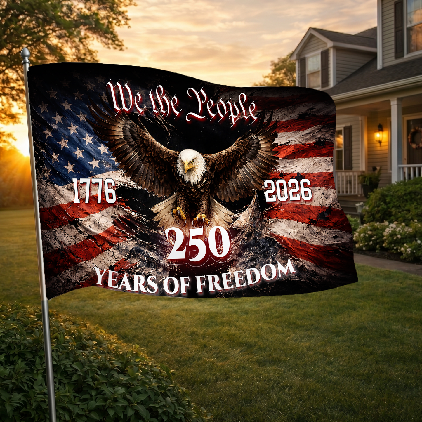 We the People 250 Years Freedom Eagle
